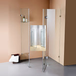 1100 x 900mm Frameless 10mm Glass Shower Screen By Della Francesca V63-831141