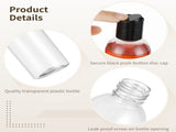 30PCS 8oz Plastic Empty Bottles, Transparent Refillable Travel Bottles with Black Disc Cap, Portable V1192-AZ-W-18339