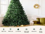 Jingle Jollys Christmas Tree 2.7m Xmas Tree Decorations 1800 LEDs 1831 Tips 8 Light Modes XM-TR-E-WELL-9F-LED-N
