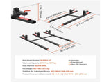 Pallet Forks, 907 kg Clamp on Pallet Forks, 149 cm Total Length Heavy-Duty Tractor Fork with V952-TPHCKDJK60INVJ53T001V0