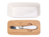 500ml Ceramic Butter Dish with Lid Sealed Freshness Keeping Easy Cleanup Butter Box Container V1294-YM0901-3118250012811