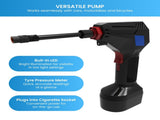 Maxim ATP Tyre Air Pump with LED Light For Cars, Motorbikes and Bicycles MEC-ATP