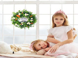 Easter Carrot Wreath Daisy Eucalyptus Wreath Indoor Outdoor Happy Easter Hanging Ornaments Home V1294-YM0523-10337126