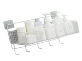 Wall Mount Storage Basket Multifunctional Iron Wall Hanging Organizer Rack with Hook for Kitchen V1294-YM0901-3117240211411