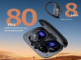 Bluetooth Headphones Wirelessbuds 80hrs Playtime Wireless Charging Case Digital Display Sports V1192-AZ-W-3342