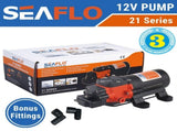 12v Seaflo Water Pump 21 Series 3.8LPM for Camper Trailer, Caravan Camping Boat V201-RESFLO0012OR4021AU
