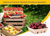 60 Pack Pulp Fiber Berry Basket, for Strawberry Blueberry Raspberry Grape Cherry, Produce Basket V1369-AZ3-W-08243