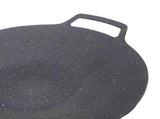 Round BBQ Grill Pan Anti Stick Coating Induction Cooker Griddle Plate for Outdoor Camping Picnic V1294-YM0901-3118260021611