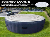 4.5 Ft Inflatable Hot Tub Cover Foldable Energy Saving Lid for Round Outdoor Inflatable Hot Tubs V1294-YM0710-3111230294211