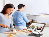 360-Degree Rotating Adjustable Book Stand with Pages, Foldable Desktop Cookbook and Tablet V1188-MS-731-052