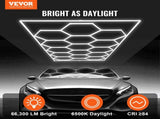 Hexagon Garage Lights 66300LM 15 Grids Honeycomb LED Shop Ceiling Light V952-PJXCKDBSLBX6VPB5YV3