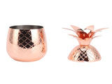 Cocktail Shaker Pineapple Shape Stainless Steel Polished Smooth Surface 500ml for Home Bar Rose Gold V1294-YM0703-3118230139911