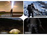 Baseball LED Flashlight Rechargeable Zoom Police Security Torch Baton Lamp Light V201-W13349285