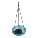 Hanging Solar Bird Bath Fountain Set 9.3in Diameter Bird Bath Bowl with Solar Powered Pump for V1294-YM0901-3111240295212
