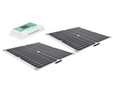 2Pcs Portable 15W Solar Panel Board Kit 10A Solar Charge Controller for Camping Tourism V1294-YM0901-3114210078411