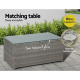 Gardeon 4-Piece Outdoor Sofa Set Wicker Couch Lounge Setting Grey ODF-SOFA-4PCS-HJ-GE-AB