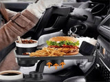 Universal Car Cup Holder Tray - 360&deg Rotating Adjustable Dual Cup Organizer, Portable Food Tray for V1369-AZ3-W-09314
