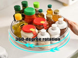 Lazy Turntable for Cabinet, Lazy Organizer with High Sides, Countertop Spinning Organizer for V1189-WXFWAL-20260319-00752