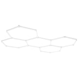 VEVOR Hexagon Garage Lights, 26400LM, 6500K 5 Grid Systems Honeycomb Hexagonal Garage LED Lights, V952-PJXCKDBS5G26FMEPWV3
