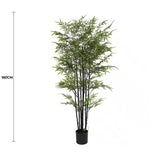 Premium Dense Artificial Black Bamboo 180cm V637-DP12581905