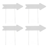 Blank Arrow Signs with Stakes Double Side Water Proof Directional Signs for Wedding Party Decor V1294-YM0901-3111250023911