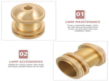 SKISUNO Replacement Lamp Socket 5x3.6in Copper for Floor Lamps 1Pcs V1189-WXFWAL-20260326-02346
