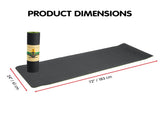 Powertrain 8mm Thick Yoga Exercise Mat Home Gym Pilates Fitness TPE - Black Green YM-TPE-DHG-BGN