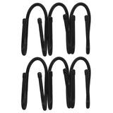 SWETRACE 6Pcs Sturdy Black Plastic Hooks for Pool Fence and Equipment 5.7x2.6x2.2in V1189-LWWAL-20260327-03704