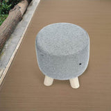 Fabric Ottoman Foot Stool Rest Pouffe Footstool Wood Storage Padded Seat V63-825521