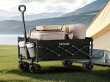Collapsible Wagon Carts, 120L & 225LBS Folding Wagons with All-Terrain Wheels, Heavy Duty Outdoor V952-ZDHYBXSSTCHSC3NLWV0
