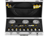 Hydraulic Pressure Test Kit, 250/400/600bar, 3 Gauges 11 Test Couplings 3 Test Hoses, Excavator V952-JXYBZ3T11G0050BLLV0