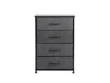 Levede Storage Cabinet Tower Chest Dark Grey CH1050-DG