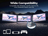 Devanti Triple Portable Monitor Laptop Screen Extender 15.6" Dual Display FHD IPS PM-S10-SI