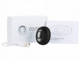 Winter Sleep Aid Bundle - Black Handheld EMS Pulse Device with 15 Levels and Black Imitation Silk V888-ELOSUNG53617