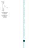 6 Feet Fence Post, 10 Pack U-Channel Heavy Duty Metal Fence Posts, Sturdy Steel Fence Stakes for V952-WLLZJSK6YC10EWSGIV0