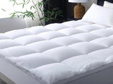 1000GSM Mattress Topper Viscose Derived from Bamboo, Thick Pillowtop Fitted Mattress Cover with 45cm V1317-TOP-AUS-CL-BAI