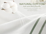 Sage Green Shower Curtain Cotton Boho Striped Shower Curtains for Bathroom with Tassel 72 X 72 V1258-DP02-C-1351