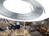 25Ft 3/16'' OD Steel Zinc Brake Line Tubing Kit 150MPa 32 Fittings V178-66954