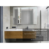 Cefito Bathroom Vanity Mirror with Storage Cabinet - White BV-MC-6005-WH-AB
