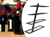 Wall Mounted Red Wine Bottle Holder Rack Storage Shelf for Household Kitchen Bar Decor4 Bottle V1294-YM0901-3115200131112