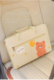 Yellow Foldable Car Back Seat Organizer Tray - PU Leather Travel Desk with Tablet Holder V888-ELOSUNG27010