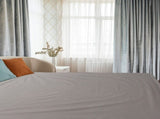 Elastic Cotton Fitted Sheet for Home Bed Mattress Protection in Gray V1370-AZ4-17098