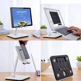 Full Motion 3 in 1 Smartphone Tablet and Notebook Holder White V28-MOBACCOTK1W