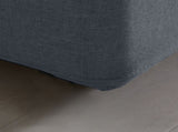 Levede Fabric Bed Frame King Tufted Dark Grey BF1008-K-DG