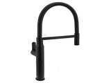 Matt Black Kitchen Sink Basin Mixer 360 Swivel Faucet Tap Pull Out Spout WELS V1233-KRD506B