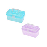 Transparent Storage Box, Clear Storage Latch Box Plastic Container Plastic Carrying Case with Handle V1189-LWWAL-20260401-06874