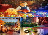 Solar String Lights Outdoor, 2 Pack LED Solar Outdoor Lights Solar Fairy Lights with 8 Lighting V1107-124-87116-MLT3