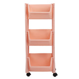 Compact Rolling Storage Organizer Large Capacity Mobile Utility Cart Movable Storage Book Shelf with V1294-YM0901-3116230010912