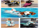 Size XL Grey Pet Life Jacket for Dogs - Summer Swimming Safety Vest with Shark Fin for Small to V888-ELOSUNG23302