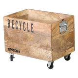 INDUSTRIAL RECYCLE BASKET ON CAST IRON WHEELS V742-M5789